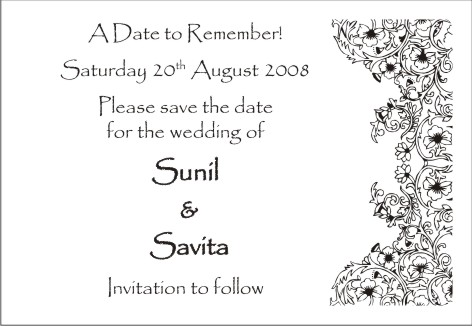 Save the date card 2 - Parekh Cards